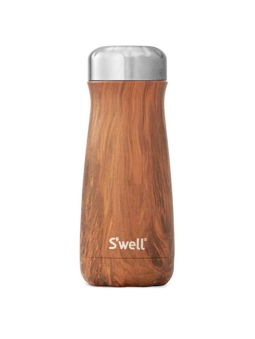 BRAND NEW S'well Water Bottle Teakwood 16oz Wide Mouth Traveler thermal